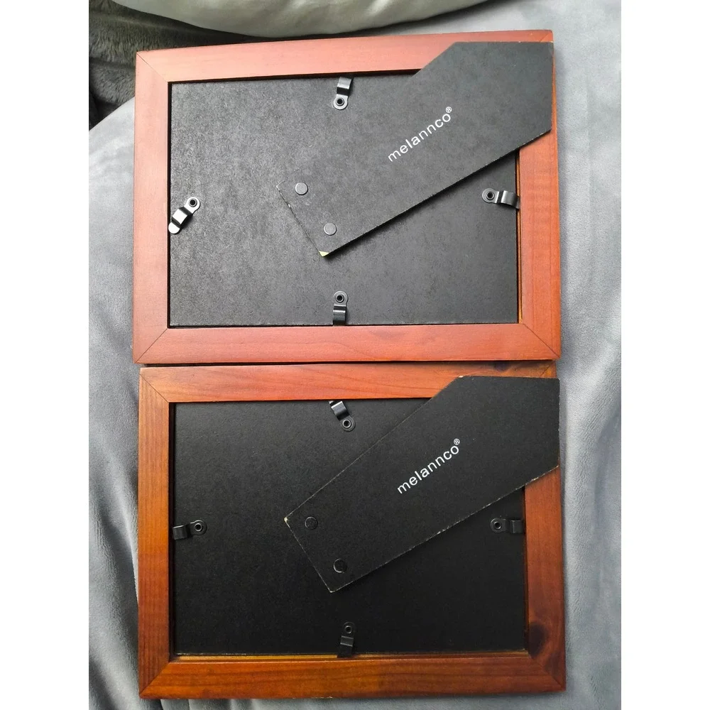 Melannco Wooden Picture Frames Set of 2